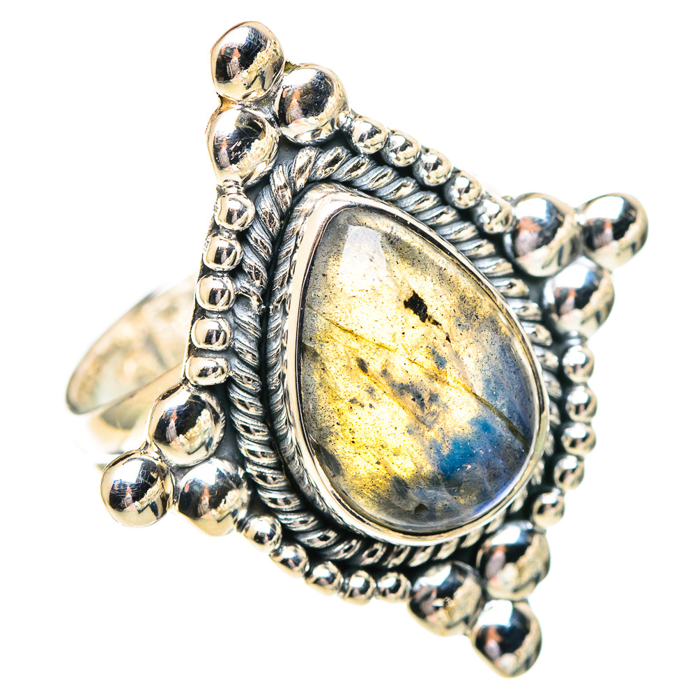 Labradorite Rings handcrafted by Ana Silver Co - RING107234 - Photo 2
