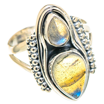 Labradorite Rings handcrafted by Ana Silver Co - RING107236 - Photo 2