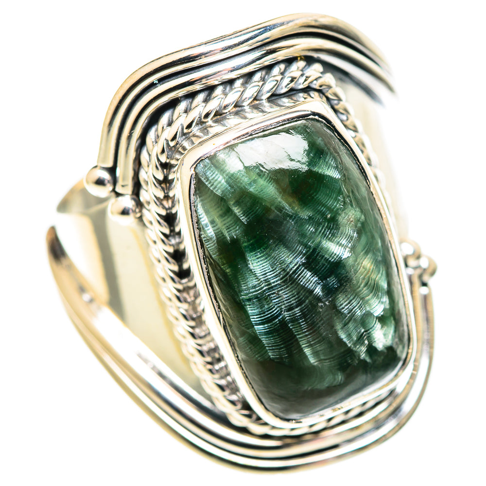 Seraphinite Rings handcrafted by Ana Silver Co - RING107238 - Photo 2