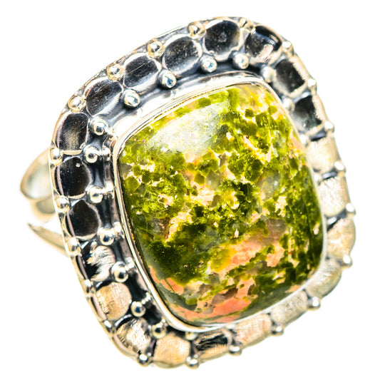 Unakite Rings handcrafted by Ana Silver Co - RING107239 - Photo 2