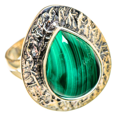 Malachite Rings handcrafted by Ana Silver Co - RING107240 - Photo 2