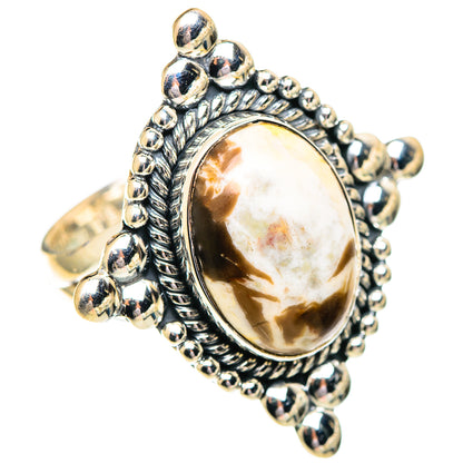 Peanut Wood Jasper Rings handcrafted by Ana Silver Co - RING107245 - Photo 2