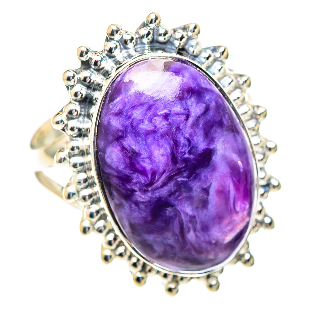Charoite Rings handcrafted by Ana Silver Co - RING107252 - Photo 2