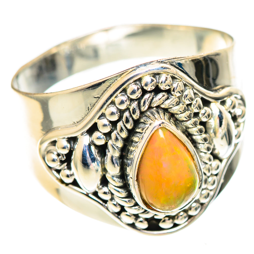Ethiopian Opal Rings handcrafted by Ana Silver Co - RING107259 - Photo 2