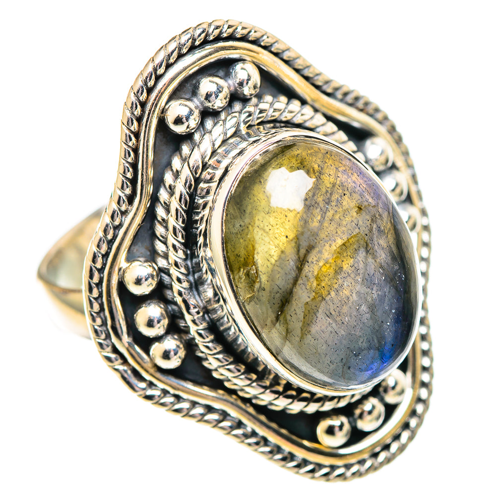 Labradorite Rings handcrafted by Ana Silver Co - RING107262 - Photo 2