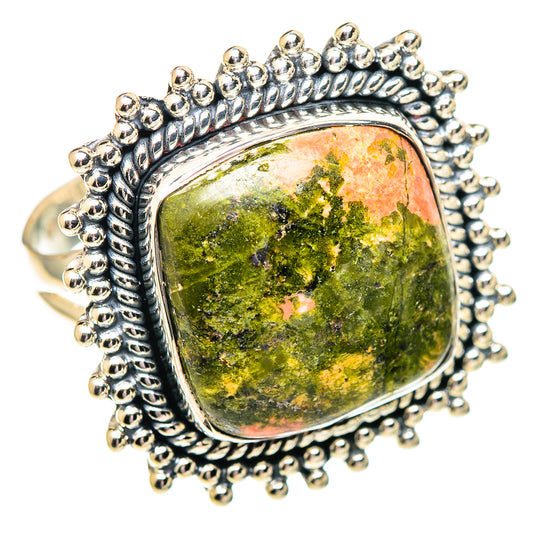 Unakite Rings handcrafted by Ana Silver Co - RING107269 - Photo 2