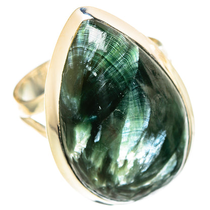 Seraphinite Rings handcrafted by Ana Silver Co - RING107271 - Photo 2