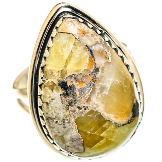 Yellow Agate Rings handcrafted by Ana Silver Co - RING107272 - Photo 2