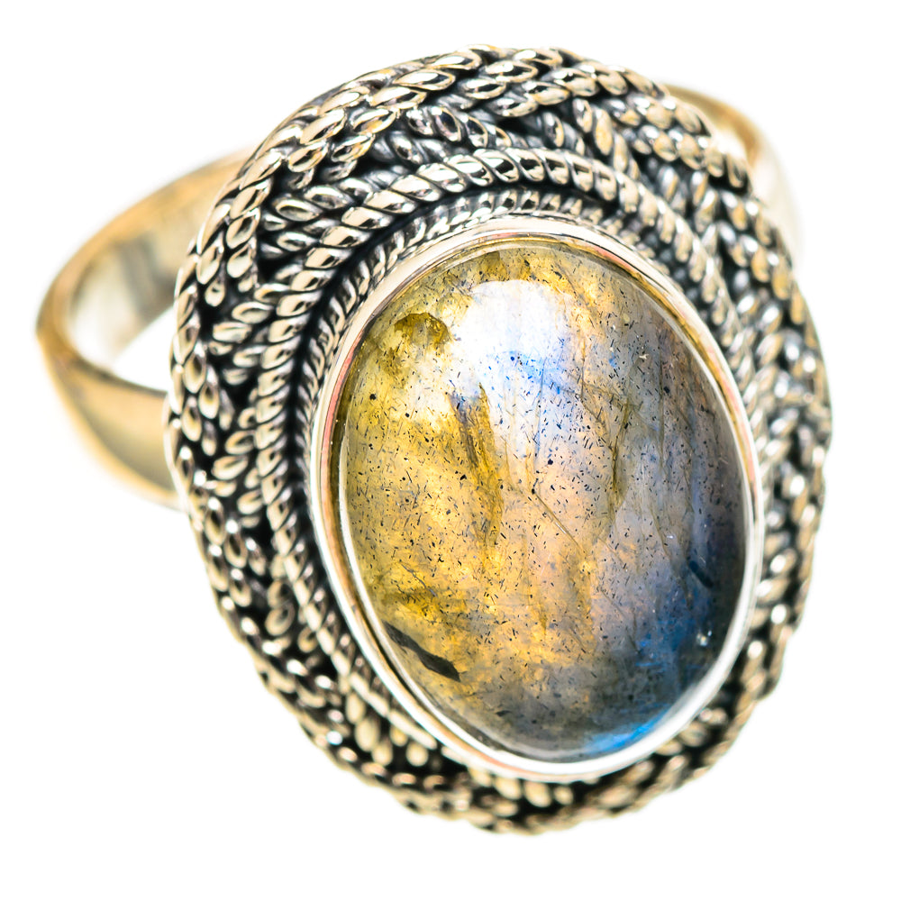 Labradorite Rings handcrafted by Ana Silver Co - RING107289 - Photo 2