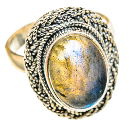 Labradorite Rings handcrafted by Ana Silver Co - RING107289 - Photo 2