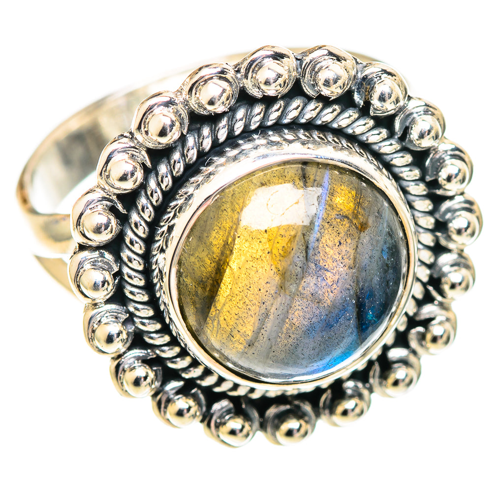 Labradorite Rings handcrafted by Ana Silver Co - RING107293 - Photo 2