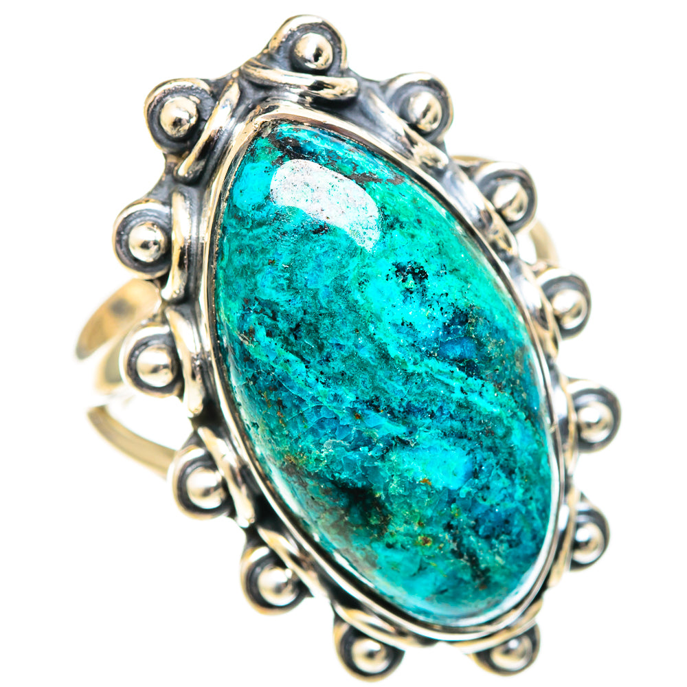 Chrysocolla Rings handcrafted by Ana Silver Co - RING107294 - Photo 2