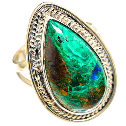 Azurite Malachite Rings handcrafted by Ana Silver Co - RING107297 - Photo 2