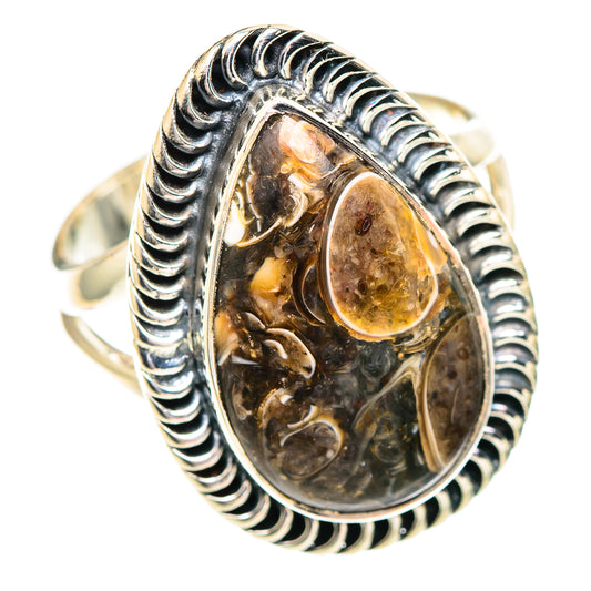 Turritella Agate Rings handcrafted by Ana Silver Co - RING107307 - Photo 2