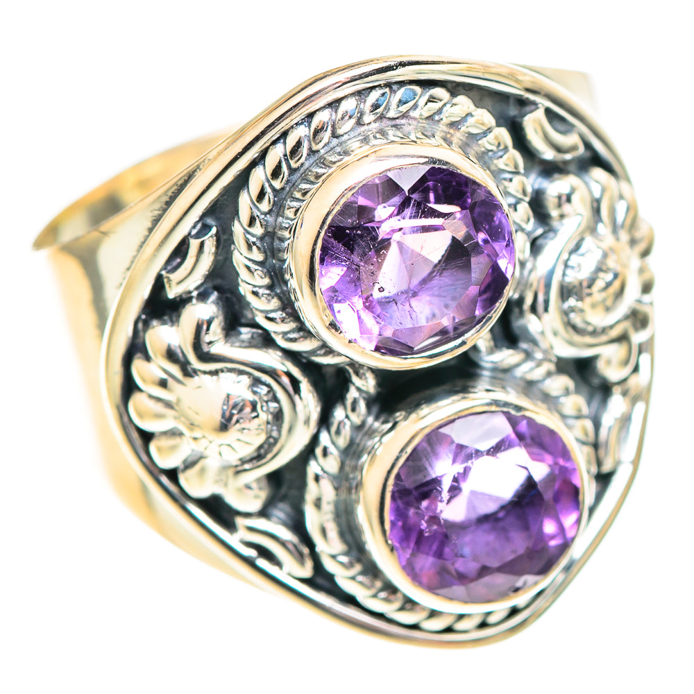 Amethyst Rings handcrafted by Ana Silver Co - RING107310 - Photo 2