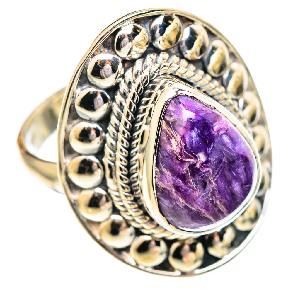 Charoite Rings handcrafted by Ana Silver Co - RING107311 - Photo 2