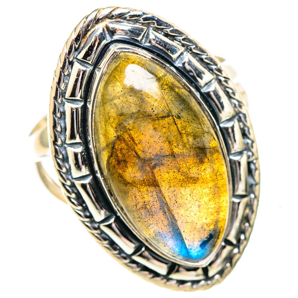 Labradorite Rings handcrafted by Ana Silver Co - RING107319 - Photo 2