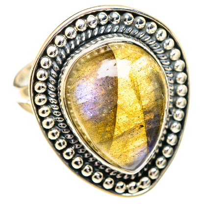 Labradorite Rings handcrafted by Ana Silver Co - RING107326 - Photo 2