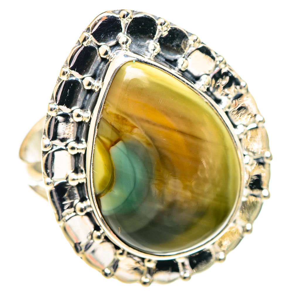 Polychrome Jasper Rings handcrafted by Ana Silver Co - RING107327 - Photo 2