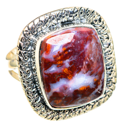 Plume Agate Rings handcrafted by Ana Silver Co - RING107334 - Photo 2