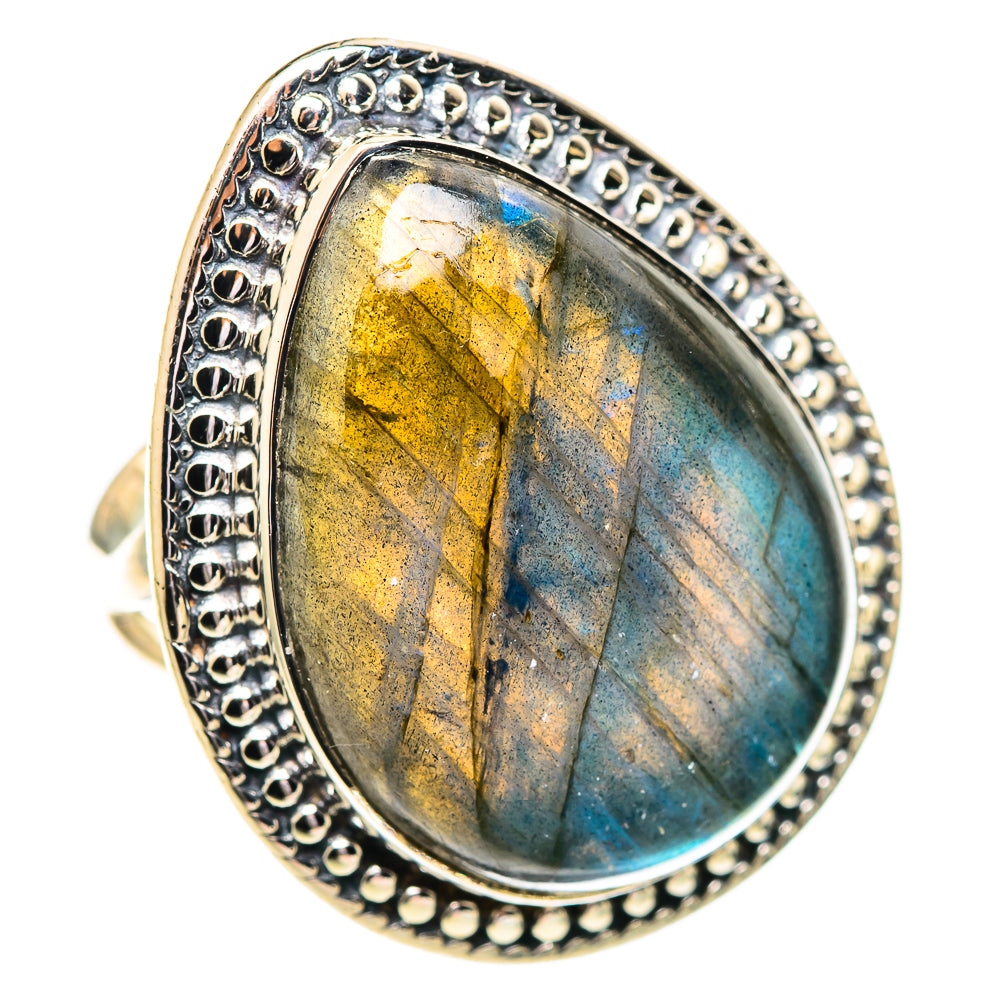 Labradorite Rings handcrafted by Ana Silver Co - RING107361 - Photo 2