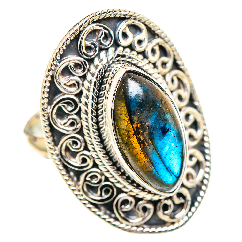 Labradorite Rings handcrafted by Ana Silver Co - RING107363 - Photo 2