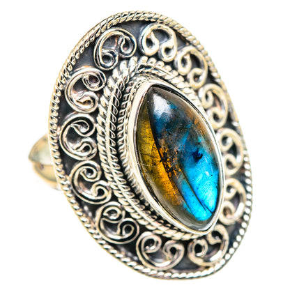Labradorite Rings handcrafted by Ana Silver Co - RING107363 - Photo 2