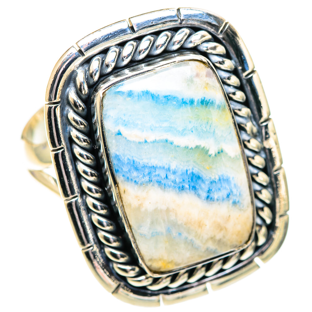 Blue Scheelite Rings handcrafted by Ana Silver Co - RING107364 - Photo 2