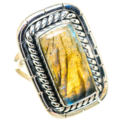 Labradorite Rings handcrafted by Ana Silver Co - RING107365 - Photo 2