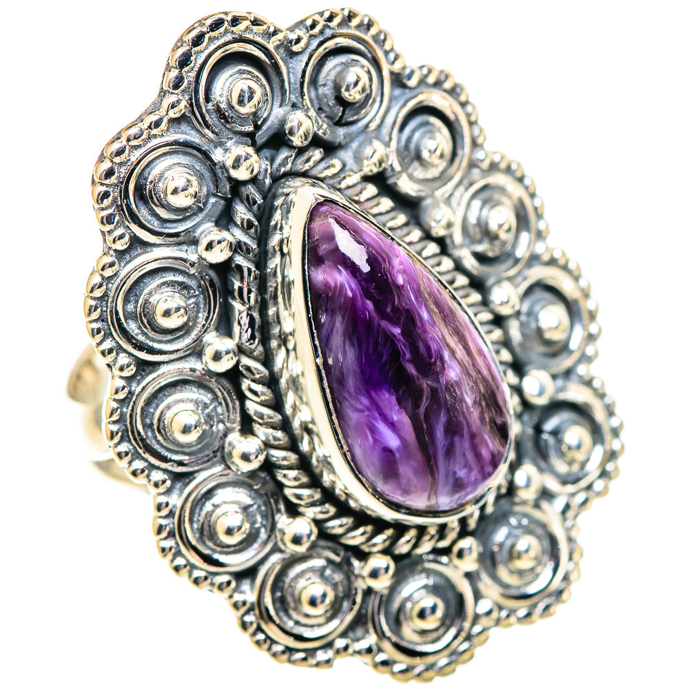 Charoite Rings handcrafted by Ana Silver Co - RING107386 - Photo 2