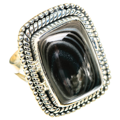 Psilomelane Rings handcrafted by Ana Silver Co - RING107393 - Photo 2