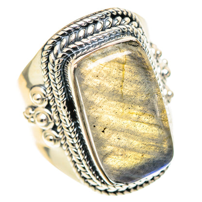 Labradorite Rings handcrafted by Ana Silver Co - RING107405 - Photo 2