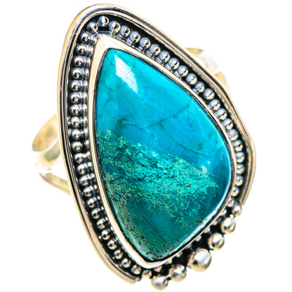 Chrysocolla Rings handcrafted by Ana Silver Co - RING107408 - Photo 2