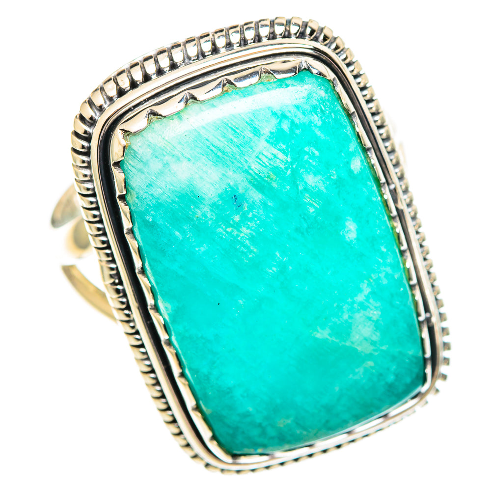 Amazonite Rings handcrafted by Ana Silver Co - RING107412 - Photo 2