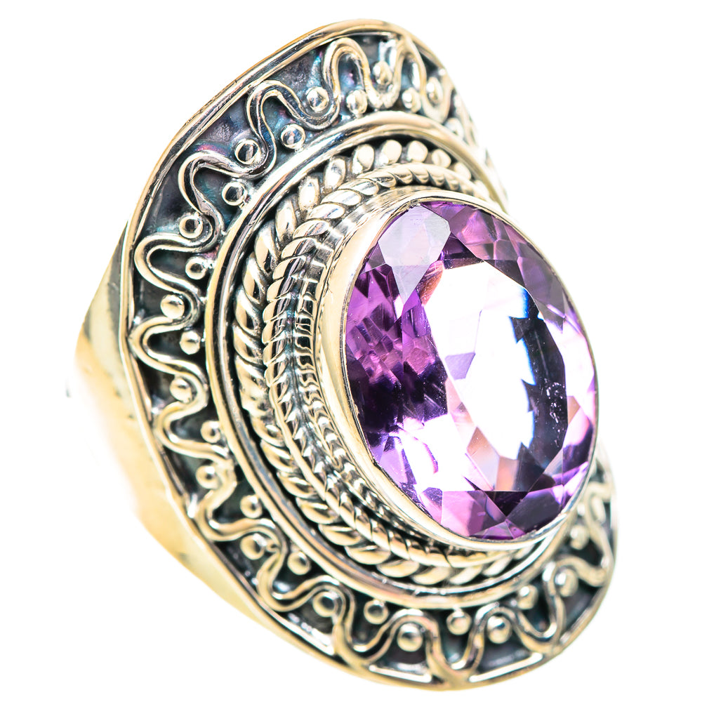 Amethyst Rings handcrafted by Ana Silver Co - RING107428 - Photo 2