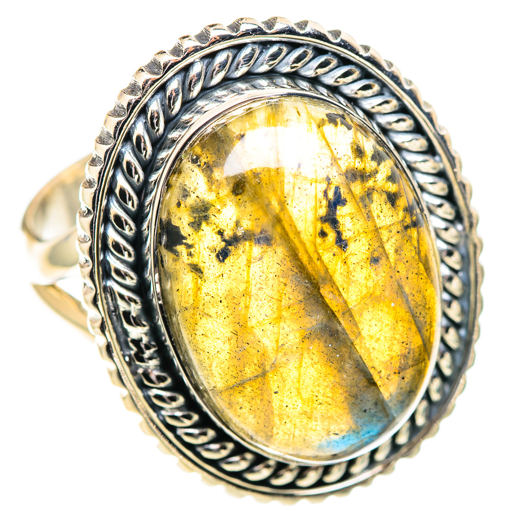 Labradorite Rings handcrafted by Ana Silver Co - RING107429 - Photo 2
