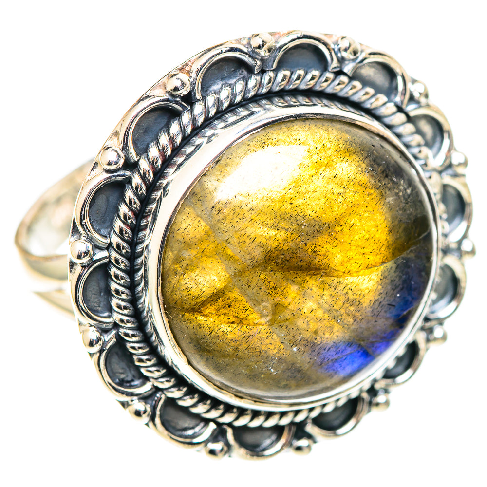 Labradorite Rings handcrafted by Ana Silver Co - RING107431 - Photo 2