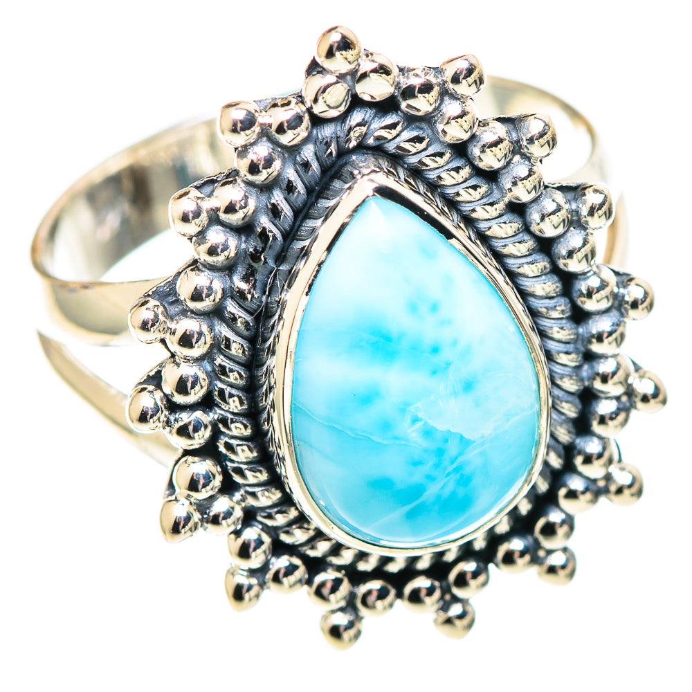 Larimar Rings handcrafted by Ana Silver Co - RING107432 - Photo 2