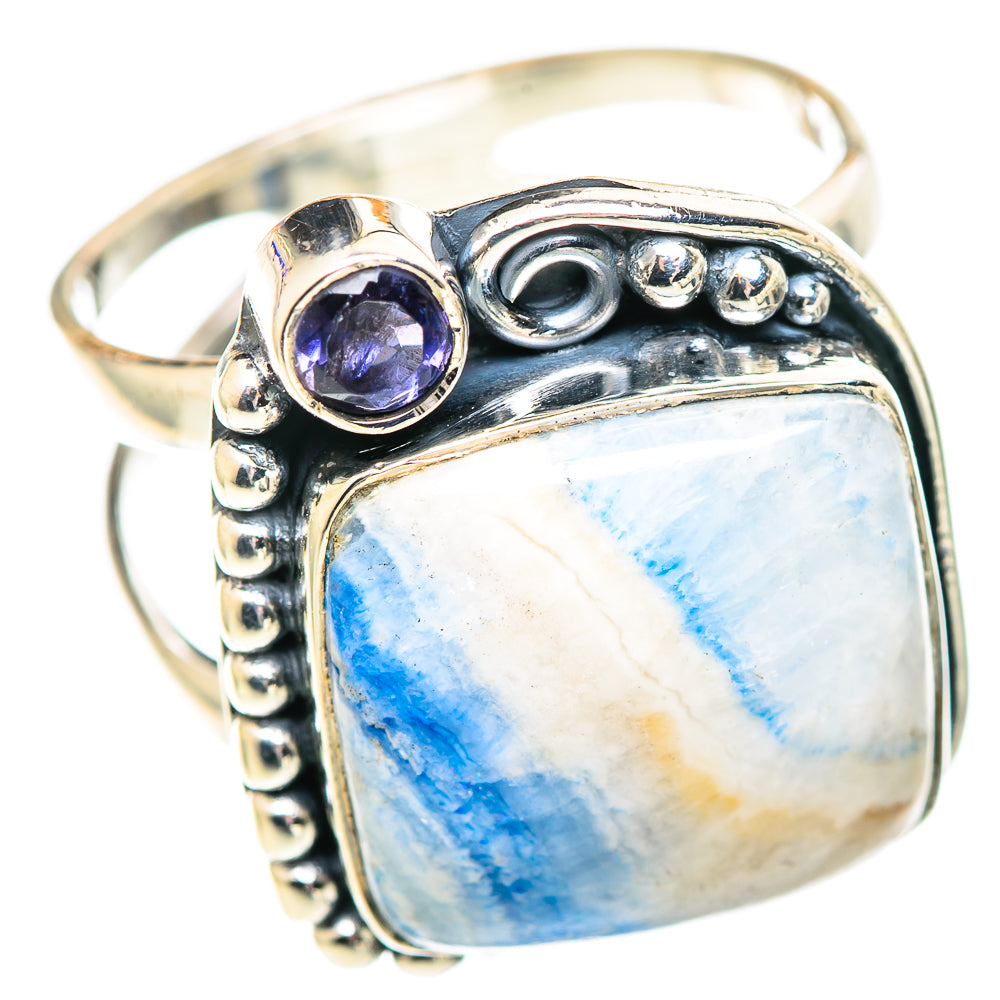Blue Scheelite Rings handcrafted by Ana Silver Co - RING107434 - Photo 2