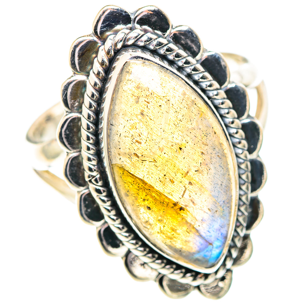 Labradorite Rings handcrafted by Ana Silver Co - RING107435 - Photo 2