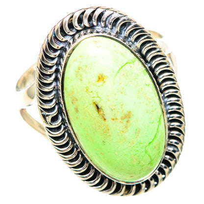 Lemon Chrysoprase Rings handcrafted by Ana Silver Co - RING107437 - Photo 2