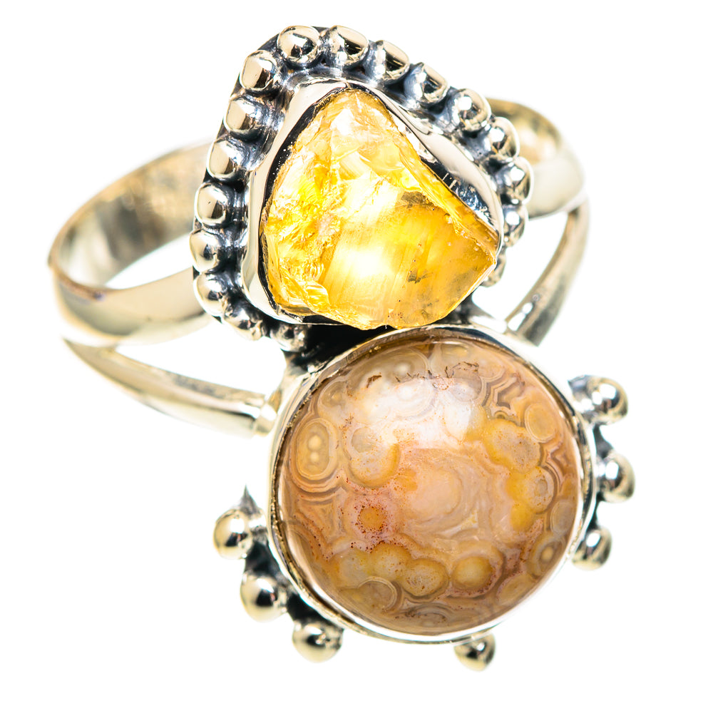 Ocean Jasper Rings handcrafted by Ana Silver Co - RING107446 - Photo 2