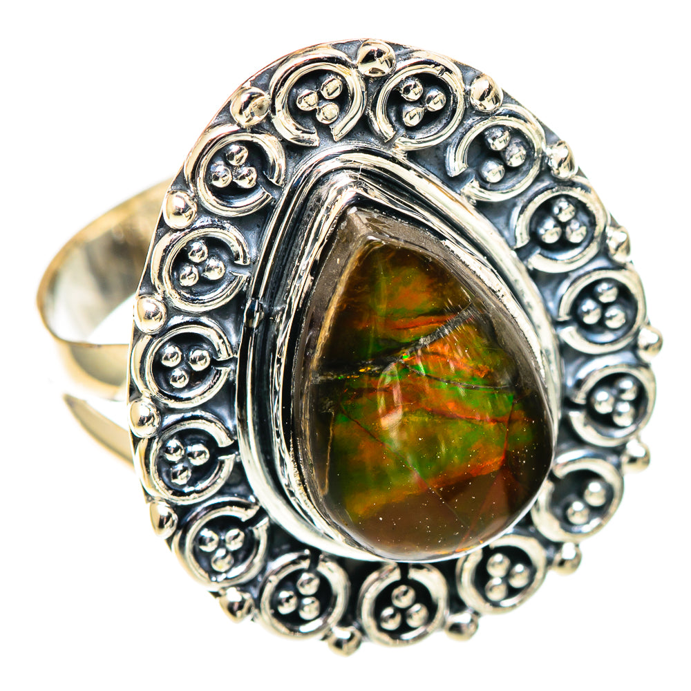 Ammolite Rings handcrafted by Ana Silver Co - RING107449 - Photo 2