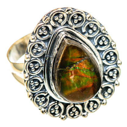 Ammolite Rings handcrafted by Ana Silver Co - RING107449 - Photo 2