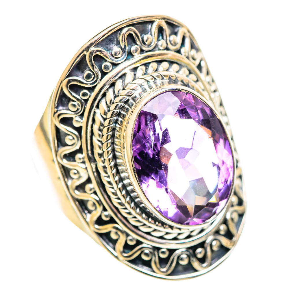 Amethyst Rings handcrafted by Ana Silver Co - RING107451 - Photo 2
