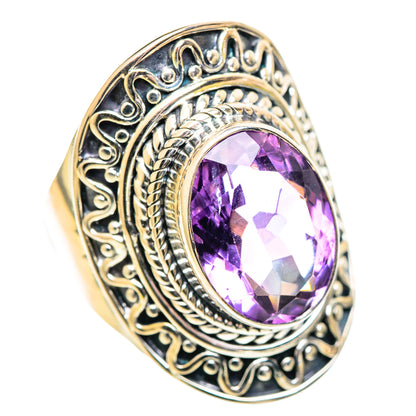 Amethyst Rings handcrafted by Ana Silver Co - RING107451 - Photo 2