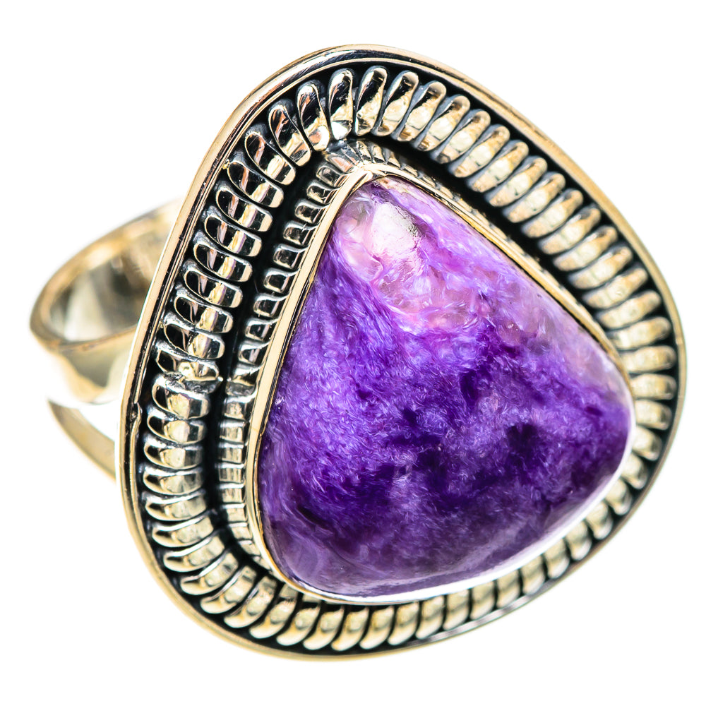 Charoite Rings handcrafted by Ana Silver Co - RING107453 - Photo 2