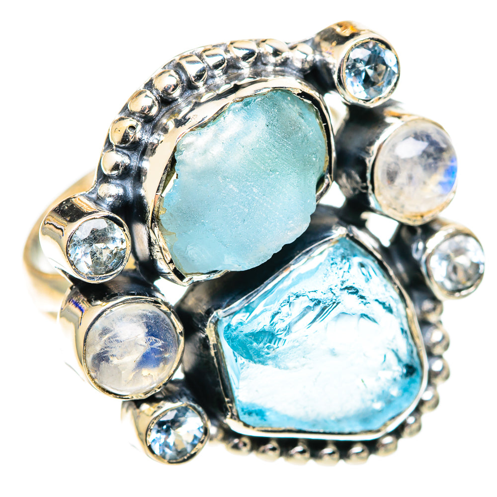 Aquamarine Rings handcrafted by Ana Silver Co - RING107465 - Photo 2