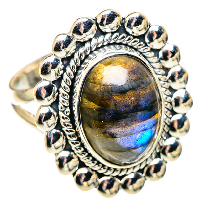 Labradorite Rings handcrafted by Ana Silver Co - RING107466 - Photo 2