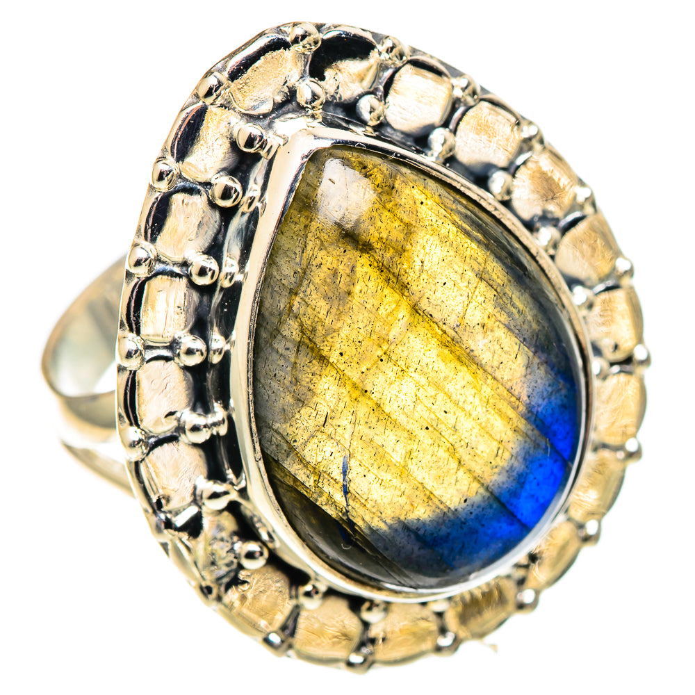 Labradorite Rings handcrafted by Ana Silver Co - RING107470 - Photo 2